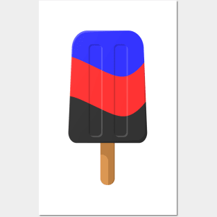 Seamless Reapeating Polyamory Pride Flag Ice Pop Pattern Posters and Art